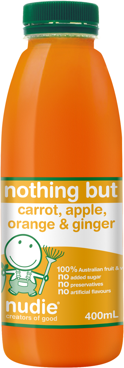 Nudie - Carrot Apple Orange Ginger Juice / 400mL