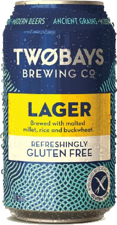 TwoBays Brewing Co Lager / Gluten Free / 375mL