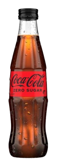 Coca Cola - Zero No Sugar / 330mL / Glass