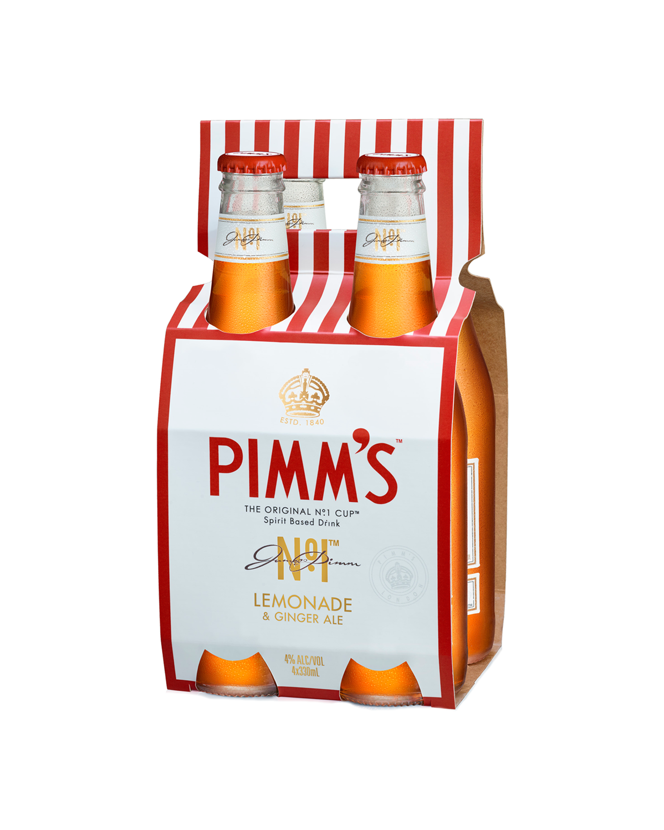 Pimm's No.1 Cup - Lemonade & Ginger Ale / Mixed RTD Can / 250mL