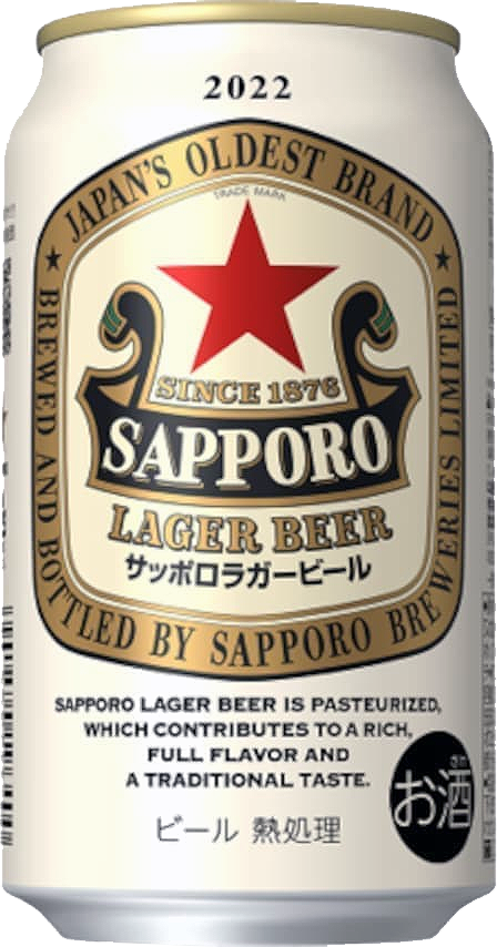 Sapporo  - Lager / 350mL / Can