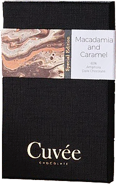 Cuvée Chocolate - Roasted Macadamia and Caramel 65% Dark Chocolate / 70g