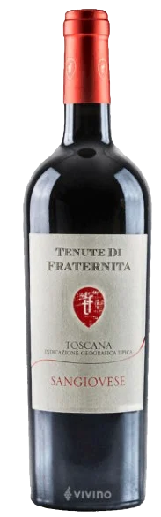 Tenute di Fraternita Toscana Rosso IGT (Sangiovese) / 2020 / 750mL
