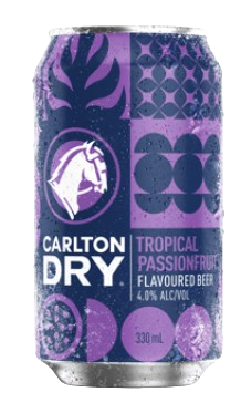 Carlton - Tropical Passionfruit Flavoured Beer / 375mL / Cans