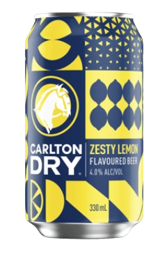 Carlton - Zesty Lemon Flavoured Beer / 375mL / Cans