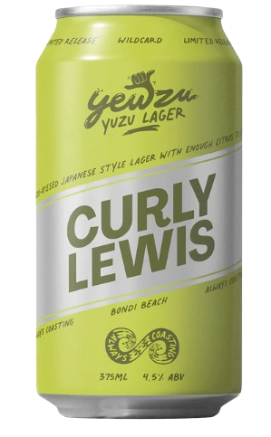 Curly Lewis - Yewzu Lager / 375mL / Cans