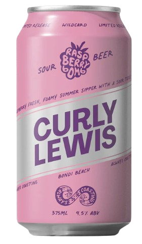Curly Lewis - Raspberry Bomb Fruited Sour / 375mL / Cans