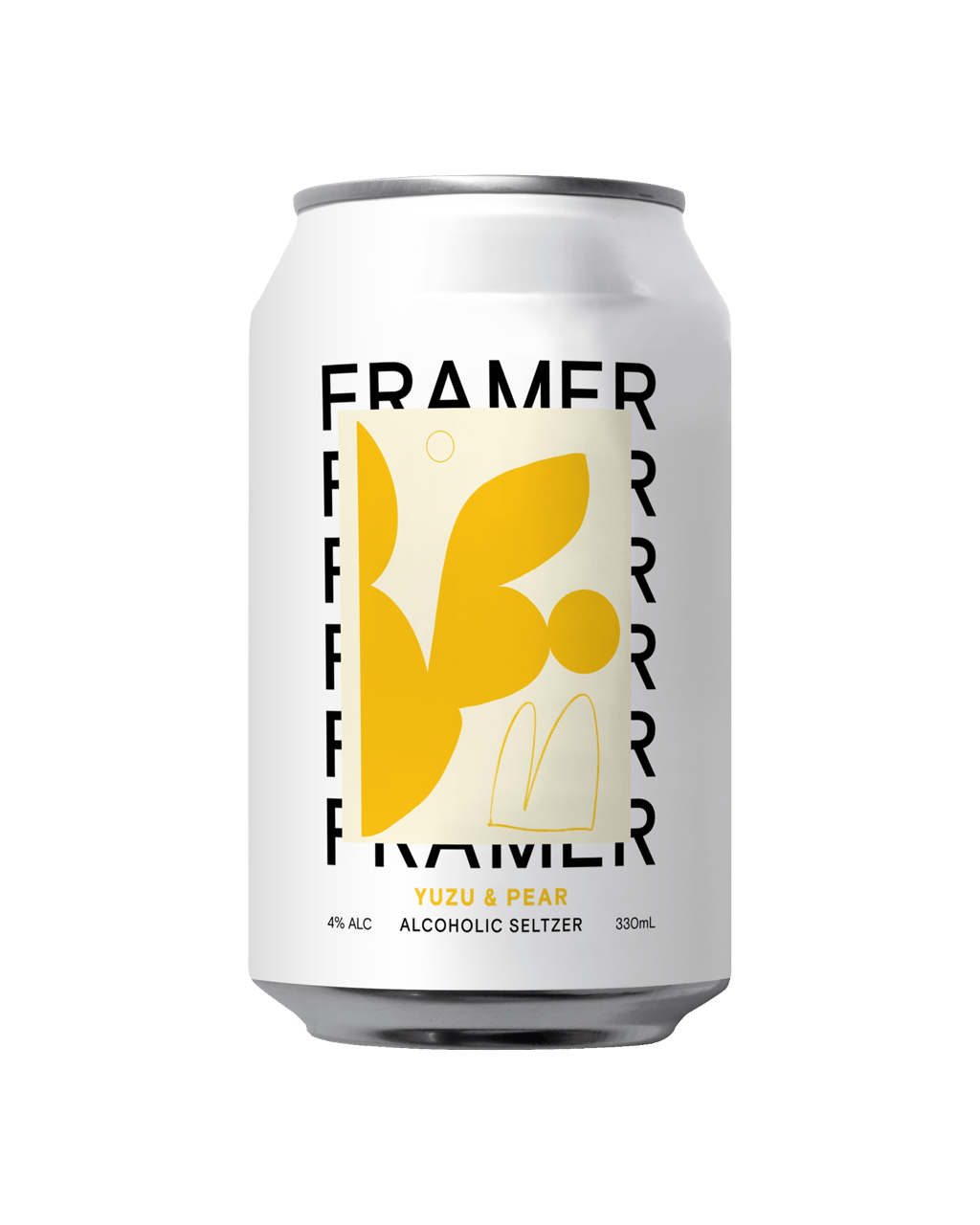 Framer Brewed Hard Seltzer - Yuzu & Pear Seltzer / 330mL / Cans