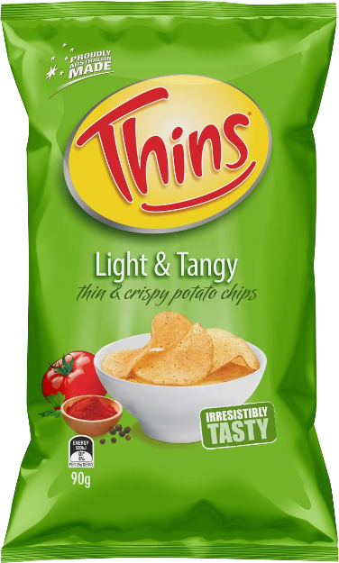 Thins - Light & Tangy / 90g