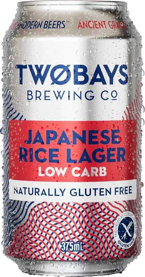 TwoBays Brewing Co Japanese Rice Lager / Gluten Free / 375mL