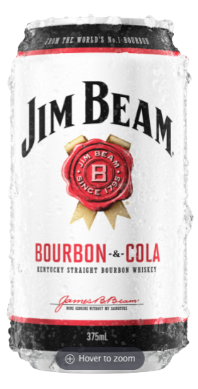Jim Beam - White Cola / Kentucky / 375mL / Can
