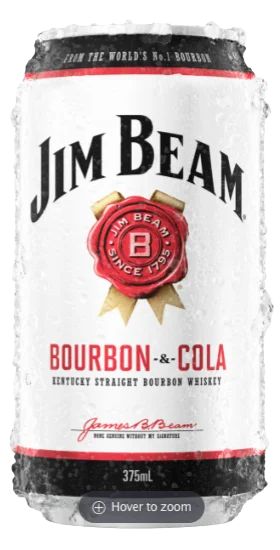 Jim Beam White Cola / Kentucky / 375mL / Can