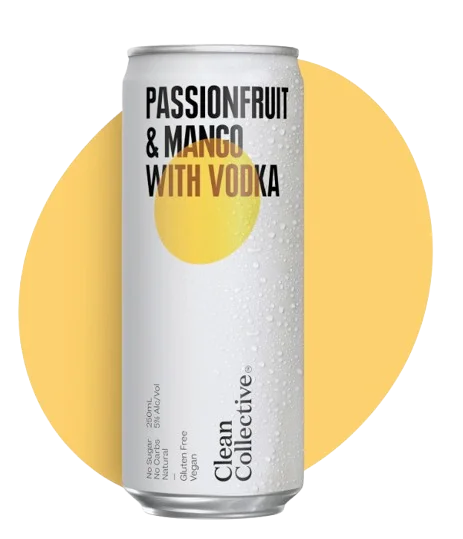 Clean Collective Vodka Mix / Passionfruit & Mango / 250mL