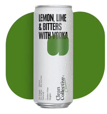 Clean Collective Vodka Mix / Lemon Lime & Bitters / 250mL