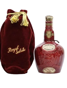 Chivas Regal Old Scotch Whisky Royal Salute Red Velvet Flagon / Limited Edition / 21yo / 700mL