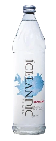 Icelandic Glacial Sparkling Water / 750mL / Glass Bottles