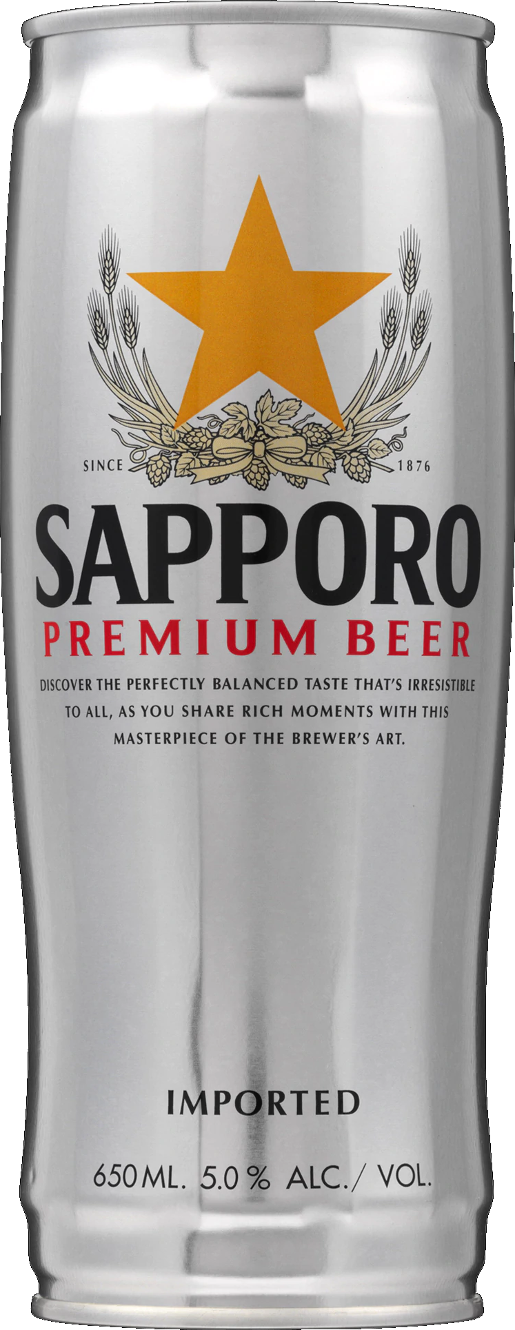 Sapporo  - Silver Lager / 600mL / Silver Cans