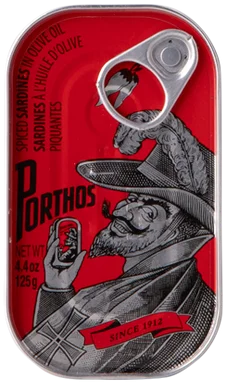 Porthos Spiced Sardines in Olive Oil / 125g / Tin