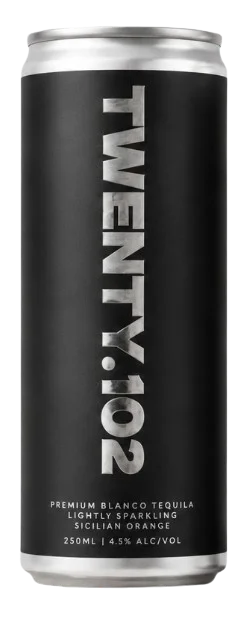 Twenty.102 Premium Blanco Tequila Lightly Sparkling / Sicilian Orange / 250mL