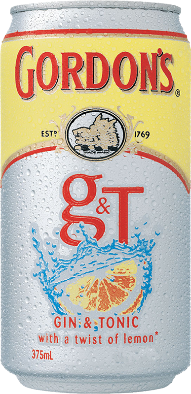 Gordons - Gin & Tonic / 375mL / Can
