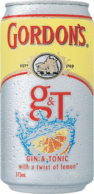 Gordons Gin & Tonic / 375mL / Can