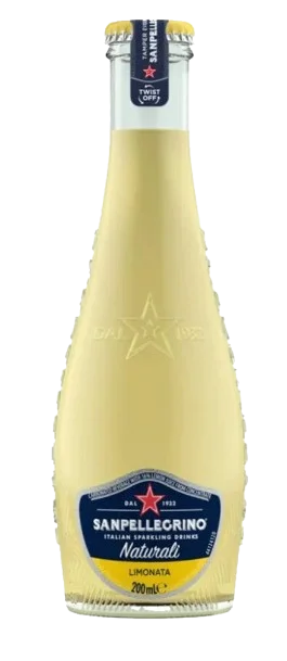 San Pellegrino Sparkling Mineral Water / Limonata (Lemon) / 200mL / Glass