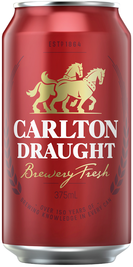 Carlton - Draught / 375mL / Cans