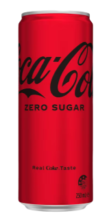 Coca Cola - Zero No Sugar / 250mL / Can