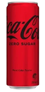 Coca Cola Zero No Sugar / 250mL / Can