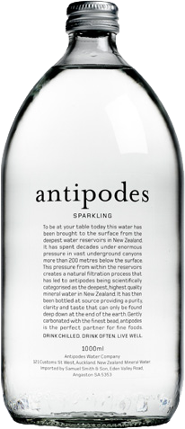 Antipodes - Sparkling Mineral Water / 1L / Glass