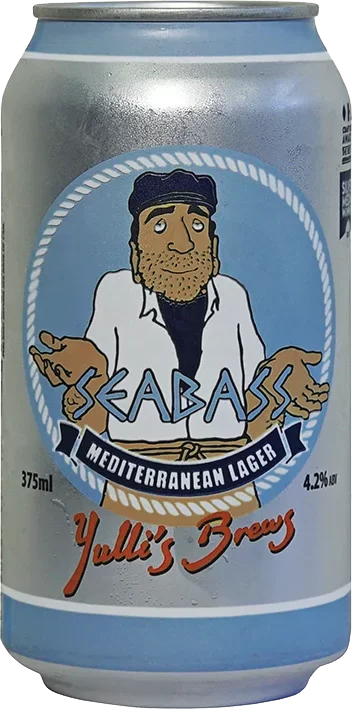 Yulli's Brews Seabass Mediterranean Lager / 375mL / Can