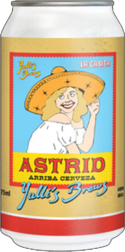 Yulli's Brews - Astrid Arriba Cerveza / 375mL / Can
