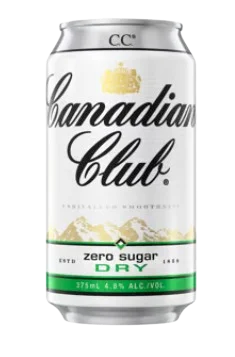 Canadian Club Dry Zero Sugar / 375mL / Can