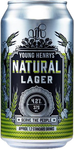 Young Henrys Natural Lager / 375mL / Can