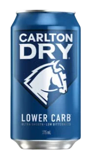 Carlton Dry Lager / 375mL / Can