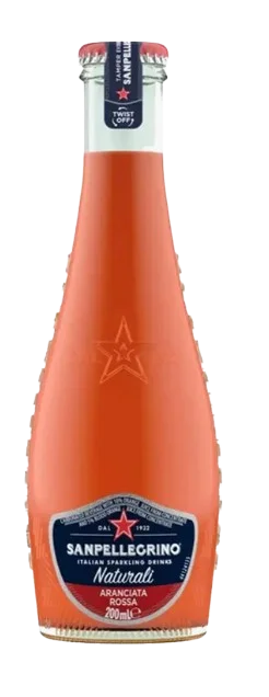 San Pellegrino Sparkling Mineral Water / Aranciata Rossa (Blood Orange) / 200mL / Glass
