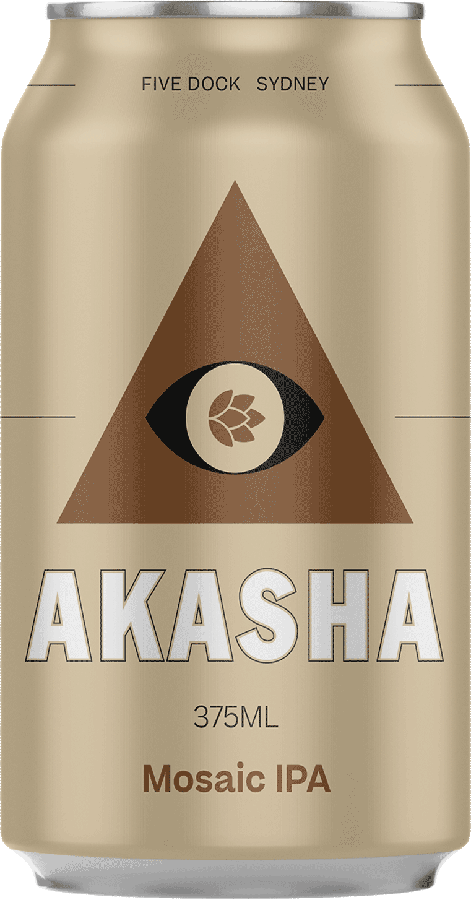 Akasha Brewing Company - Mosaic IPA / 375mL / Cans