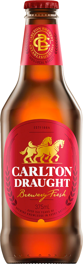Carlton - Draught Lager / 375mL / Bottles