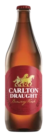 Carlton Draught / Longneck / 750mL