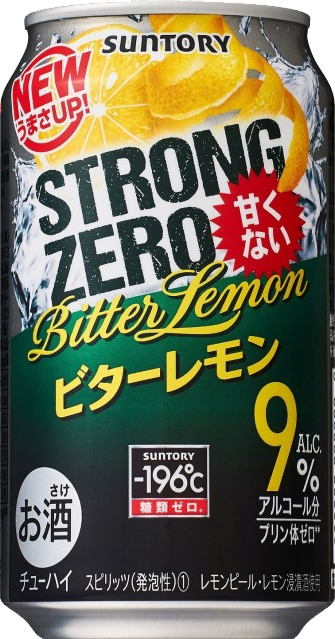 Suntory - Strong Zero Bitter Lemon / 350mL